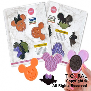 SET DE PLACAS x 2 CHOCO GALLETAS HALLOWEEN x 1